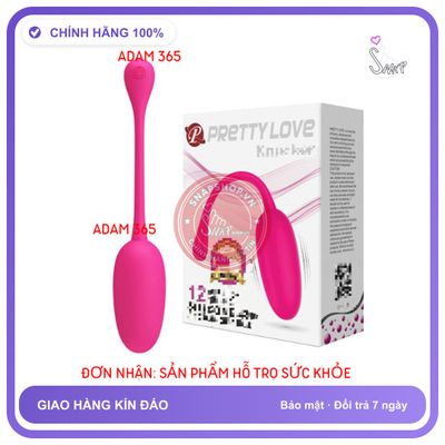 (Che Tên) Trứng rung siêu mềm 12 chế độ Prettylove Knucker 286573 Cao Cấp Bảo Đảm