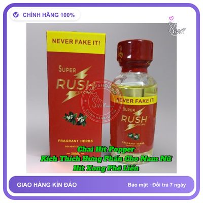 (Che Tên) Chai Hít Tăng Hưng Phấn Cho Nam Nữ, Hít Xong Phê Liền, Popper 30ml USA Cao Cấp Bảo Đảm