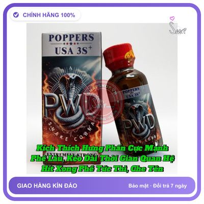 (Che Tên) Chai Hít Trực tiếp vào mũi,kích thích hưng phấn cực mạnh, Popper 30ml USA Bảo Mật Tuyệt Đối