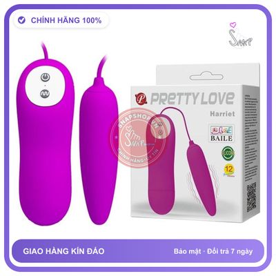 (Che Tên) Trứng Rung Tình Yêu Giá Rẻ Pretty Love Harriet Kèm Gel Gói Jex Chuẩn Auth
