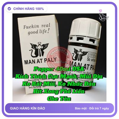 (Che Tên) Popper 40ml USA, Kích Thích Hưng Phấn Cực Mạnh, Hít Xong Phê Tức Thì, Che Tên Bảo Mật Tuyệt Đối