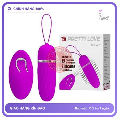 (Che Tên) Trứng rung giá rẻ điều khiển remote Pretty Love Dawn Cao Cấp Bảo Đảm