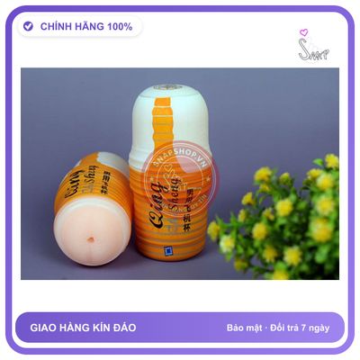 (Che Tên) Âm đạo giả cao cấp, Cốc cho nam qingshell hình hậu môn tặng kèm 3 cái bcs Cao Cấp Bảo Đảm