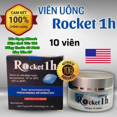 Thuốc Rocket 1h, Hàng Chính Hãng Cực Mạnh, Có Tem Chống Hàng Giả, Tác Dụng Cực Mạnh 
