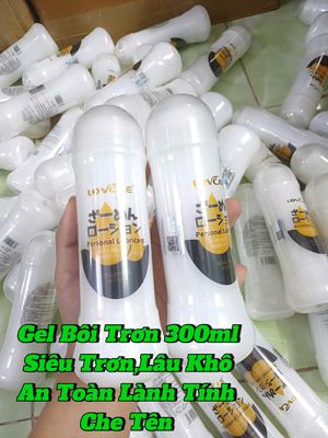 Gel bôi trơn tinh trùng nhật bản 300ml, siêu trơn lâu khô, an toàn lành tính 