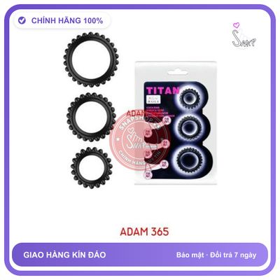 (Che Tên) Vòng đeo dương vật cao cấp Titan Baile Hộp Trắng Kín