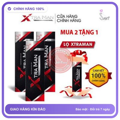 (Che Tên) Viên Sủi Xtra Man chính hãng có tem chống hàng giả,Hỗ Trợ Tăng Cường Sinh Lý Nam Giới mua 2 tặng 1 Chuẩn Auth