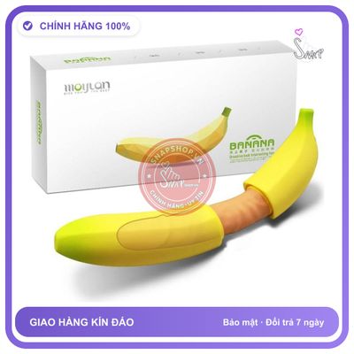 (Che Tên) Dương vật hình trái chuối siêu rung Moylan Banana Cao Cấp Bảo Đảm