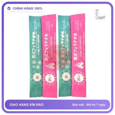 (Che Tên) Nước Tình Yêu Băng Lửa Oral Sex Water Nhật Bản 4 Gói Giao Nhanh Toàn Quốc