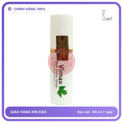 (Che Tên) Xịt hỗ trợ cải thiện xuất tinh sớm Vimax Men Delay Spray 216928 Cao Cấp Bảo Đảm
