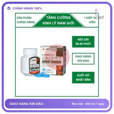 (Che Tên) Viên uống cường dương tăng cường sinh lý cho nam TengSu Nhật Bản có tem Cao Cấp Bảo Đảm