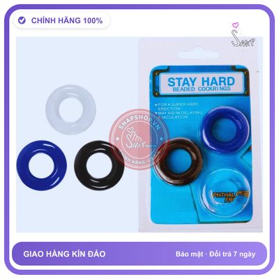 (Che Tên) Vòng đeo massage Stay Hard hỗ trợ kéo dài thời gian cho nam - Snapshop
