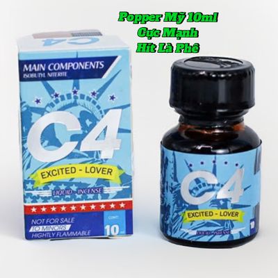 Chai Hít Trực Tiếp Vào Mũi, Kích Thích Hưng Phấn Tức Thì, Popper 10ml USA 