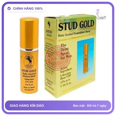 (Che Tên) Stud Gold - Xịt kéo dài thời gian cho nam của Anh chính hãng Chuẩn Auth