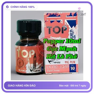(Che Tên) Chai Hít Popper 10ml Cho Top, Chống Xìu, Giúp Cương Cứng, Kéo Dài Thời Gian Quan Hệ, Hít là phê liền - Hàng Mới Về