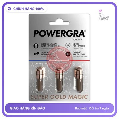 (Che Tên) Viên Uống Hỗ Trợ Sinh Lý Cho Nam Powergra Giao Nhanh Toàn Quốc