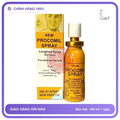 (Che Tên) Procomil Spray xịt kéo dài thời gian cho nam giới Chuẩn Auth