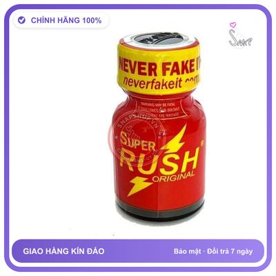 (Che Tên) Chai hít Popper USA Chính Hãng tăng khoái cảm Popper Rush Original Red chai 10ml Hỗ Trợ 24/7