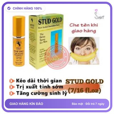 (Che Tên) Xịt kéo dài thời gian cho nam Stud Gold Hàng Chính Hãng Anh Quốc - Snapshop