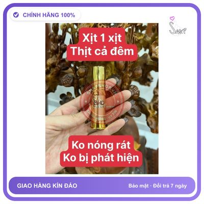(Che Tên) Bổ Hoàn Dương Super Xịt Hỗ Trợ Cải Thiện Tình Trạng Xuất Tinh Sớm Chai 5ml Cao Cấp Bảo Đảm