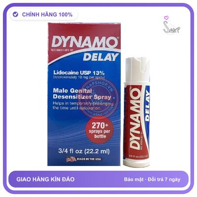 (Che Tên) Xịt hỗ trợ kéo dài thời gian Dynamo Delay cho nam 22.2ml - Hàng Mới Về