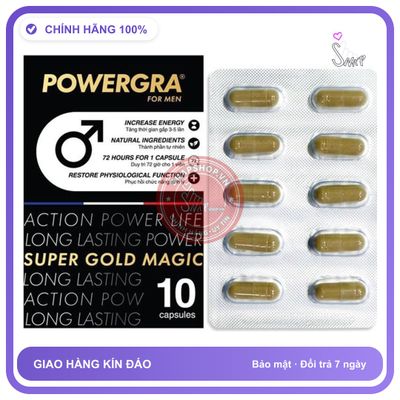 (Che Tên) Viên Uống Cho Nam Powergra For Men Chuẩn Auth