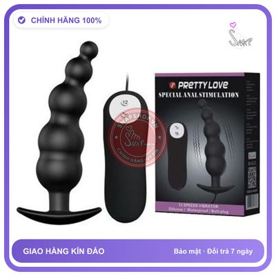 (Che Tên) Trứng rung kích thích hậu môn Pretty Love 12 chế độ rung, máy rung hậu môn Hỗ Trợ 24/7