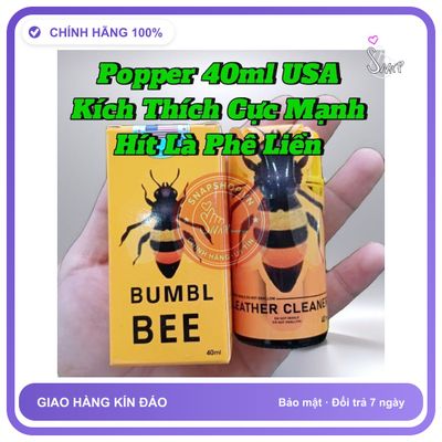 (Che Tên) Chai Hít Tăng Hưng Phấn Cho Nam Nữ, Popper 40ml USA, Che Tên - Hàng Mới Về