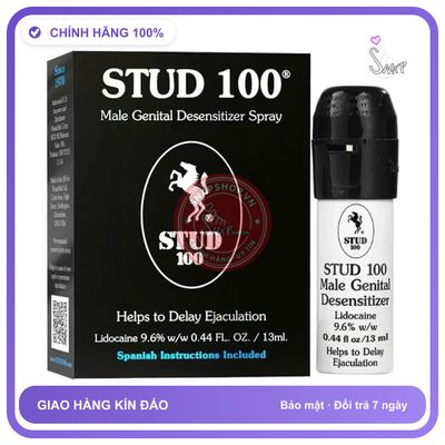(Che Tên) Xịt Stud 100 kéo dài thời gian cho nam - Bao bì mới Cao Cấp Bảo Đảm