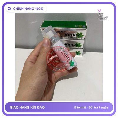 (Che Tên) Lọ Xịt VIMAX Canada 10ml - Xịt Tăng Cường Sức Bền Cho Quý Ông - Thành Phần Thiên Nhiên, An Toàn Cho Da Nhạy Cảm Bảo Mật Tuyệt Đối