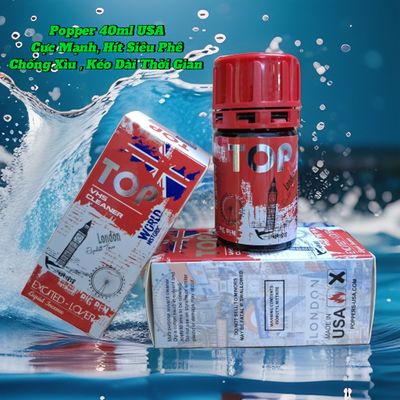 Chai Hít Kích Thích Hưng Phấn Cho Top, Cực Mạnh, Chống Xìu, Popper 40ml USA 