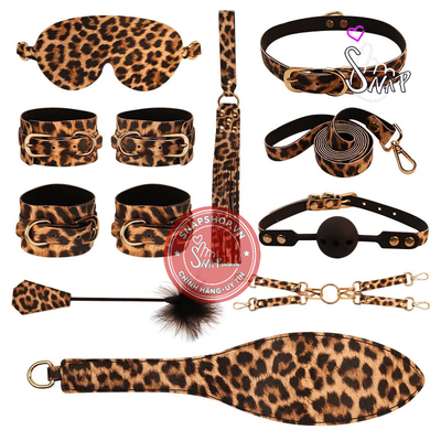 (Snapshop) Bộ Dụng Cụ làm tình Leopard Set 10 Món BDSM Chính Hãng