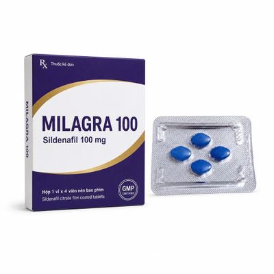 Viên uống hỗ trợ tăng cường sinh lý nam Milagra 100 4 Viên Chính Hãng