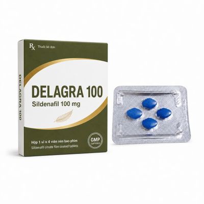Viên uống hỗ trợ tăng cường sinh lý nam Delagra 100 1 Viên