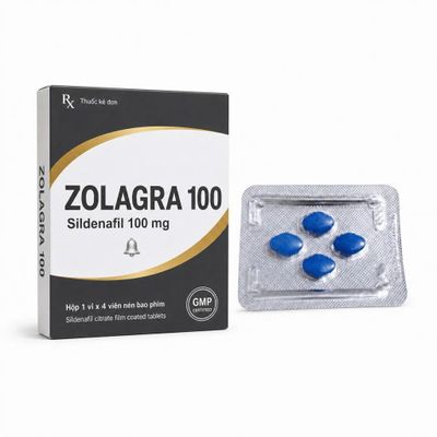 Viên uống hỗ trợ tăng cường sinh lý nam Zolagra 100 4 Viên Chính Hãng