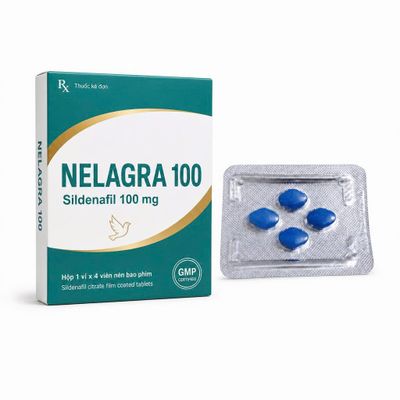 Viên uống hỗ trợ tăng cường sinh lý nam Nelagra 100 4 Viên Chính hãng