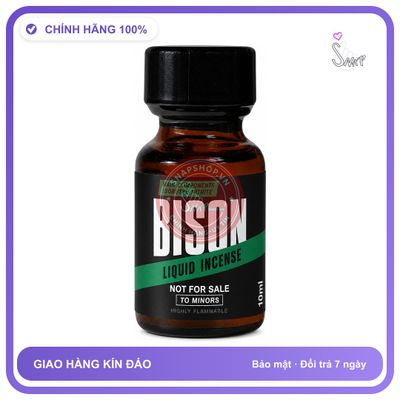 Chai hít tăng khoái cảm kích thích Popper BISON 10ml Chính hãng