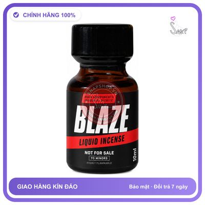 Chai hít tăng khoái cảm kích thích Popper BLAZE 10ml Chính hãng
