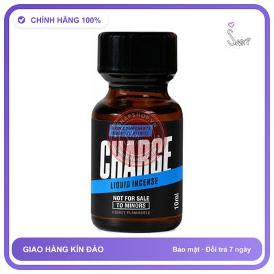 Chai hít tăng khoái cảm kích thích Popper CHARGE 10ml Chính hãng