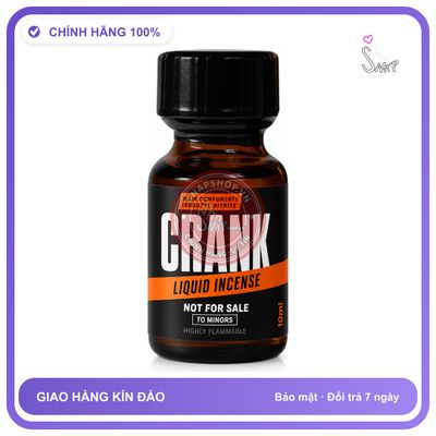 Chai hít tăng khoái cảm kích thích Popper CRANK 10ml Chính hãng