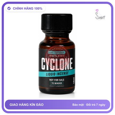 Chai hít tăng khoái cảm kích thích Popper CYCLONE 10ml Chính hãng