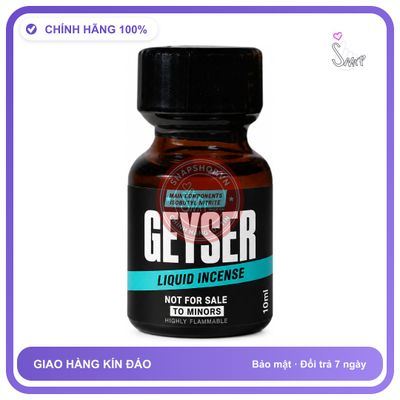 Chai hít tăng khoái cảm kích thích Popper GEYSER 10ml Chính hãng