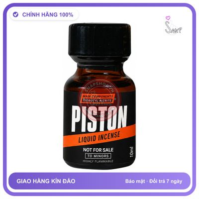 Chai hít tăng khoái cảm kích thích Popper PISTON 10ml Chính hãng