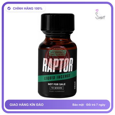 Chai hít tăng khoái cảm kích thích Popper RAPTOR 10ml Chính hãng