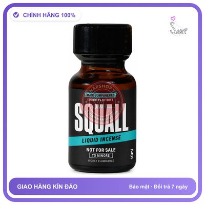 Chai hít tăng khoái cảm kích thích Popper SQUALL 10ml Chính hãng