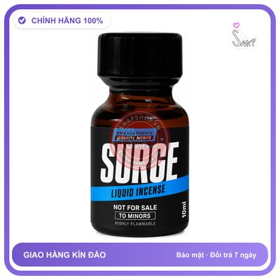 Chai hít tăng khoái cảm kích thích Popper SURGE 10ml Chính hãng