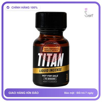 Chai hít tăng khoái cảm kích thích Popper TITAN 10ml Chính hãng