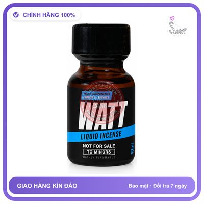Chai hít tăng khoái cảm kích thích Popper WATT 10ml Chính hãng
