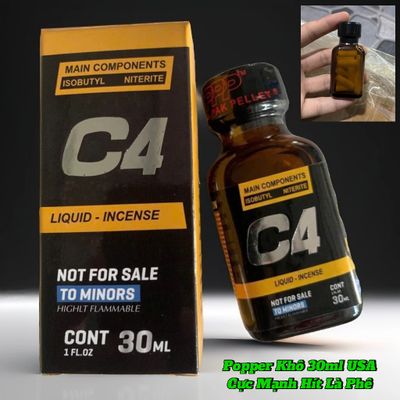 Popper khô 30ml USA Hàng Chính Hãng, Cực Mạnh, Tác Dụng Nhanh, Hít Là Phê Ngay 