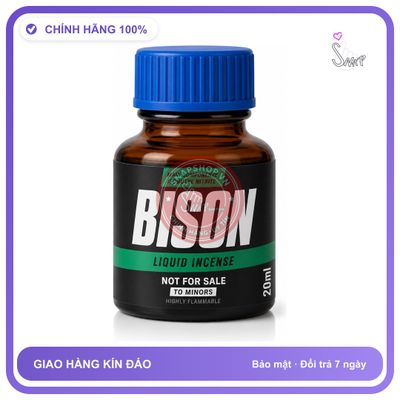 Chai hít tăng khoái cảm kích thích Popper BISON 20ml Chính hãng